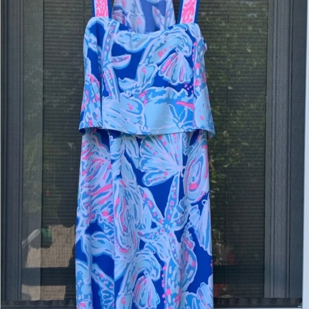 Lilly Pulitzer Shay into the blue dress Xs - Picture 6 of 6